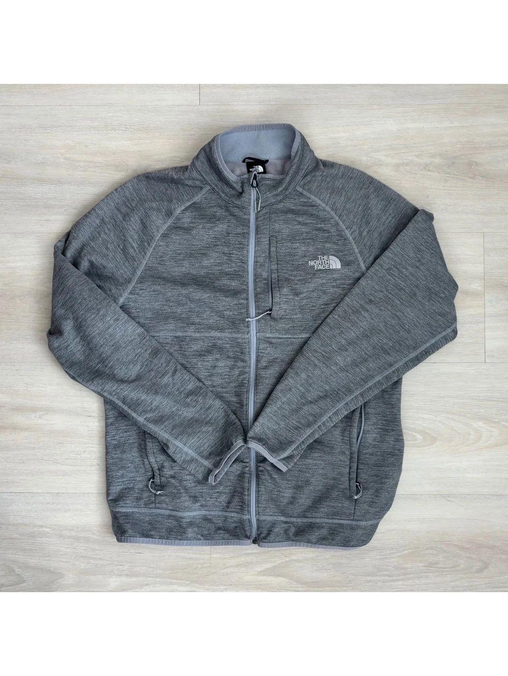The North Face Jacket Mens L Canyonlands Full Zip Fleece Gray Hiking Outdoor